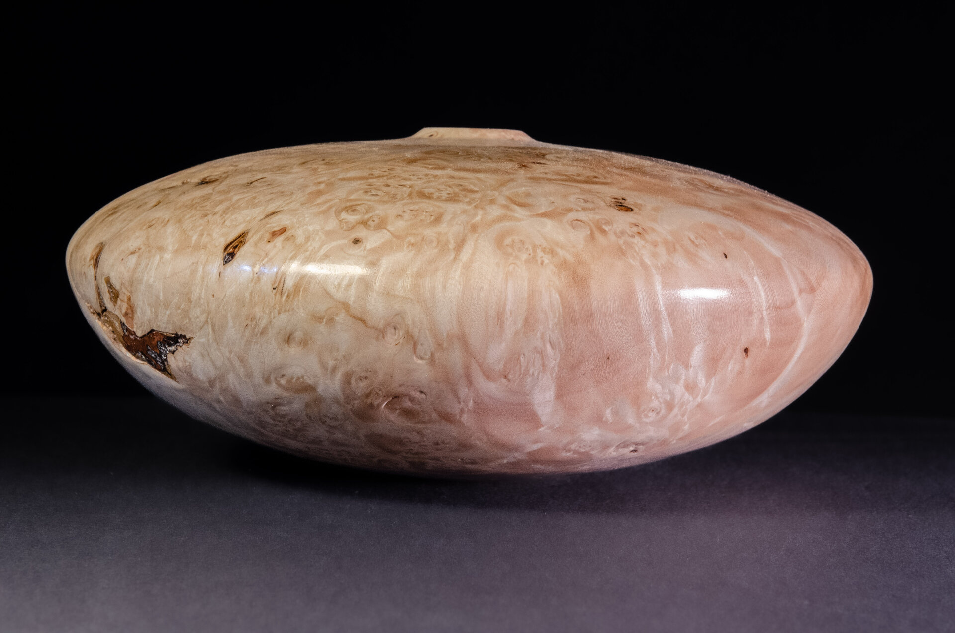 Maple burl hollow form