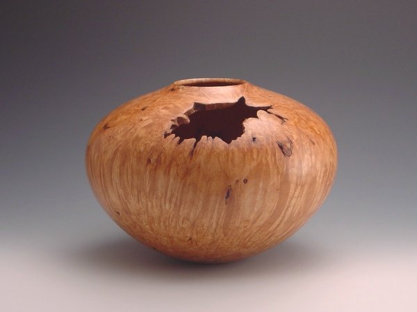 Maple burl hollow form