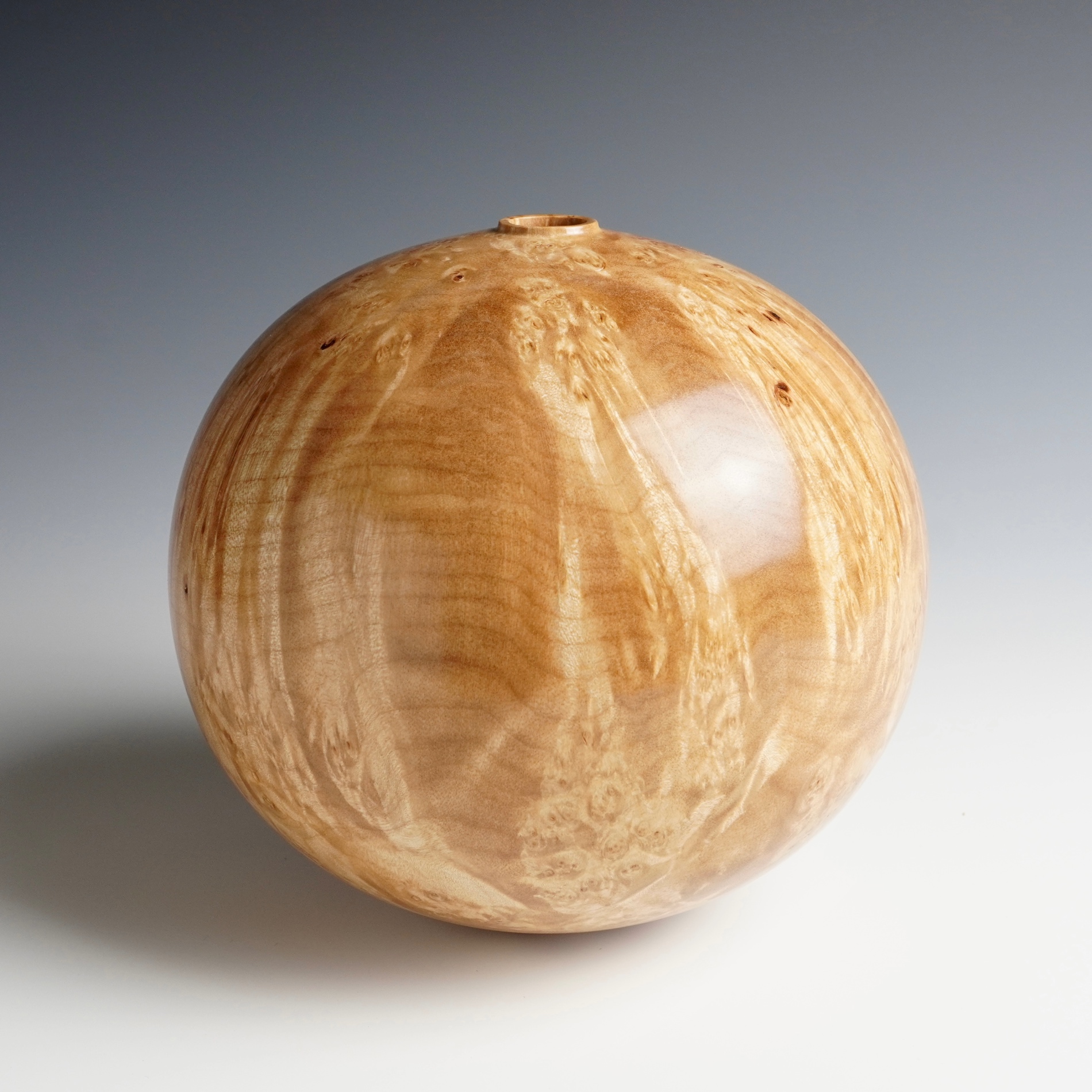 Maple burl sphere