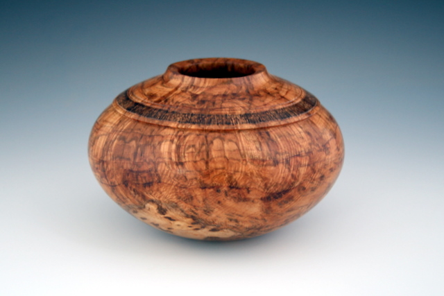 Maple burl vessel