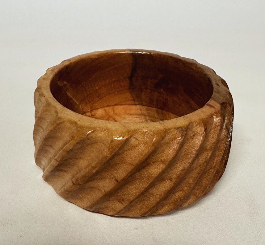 Maple carving bowl