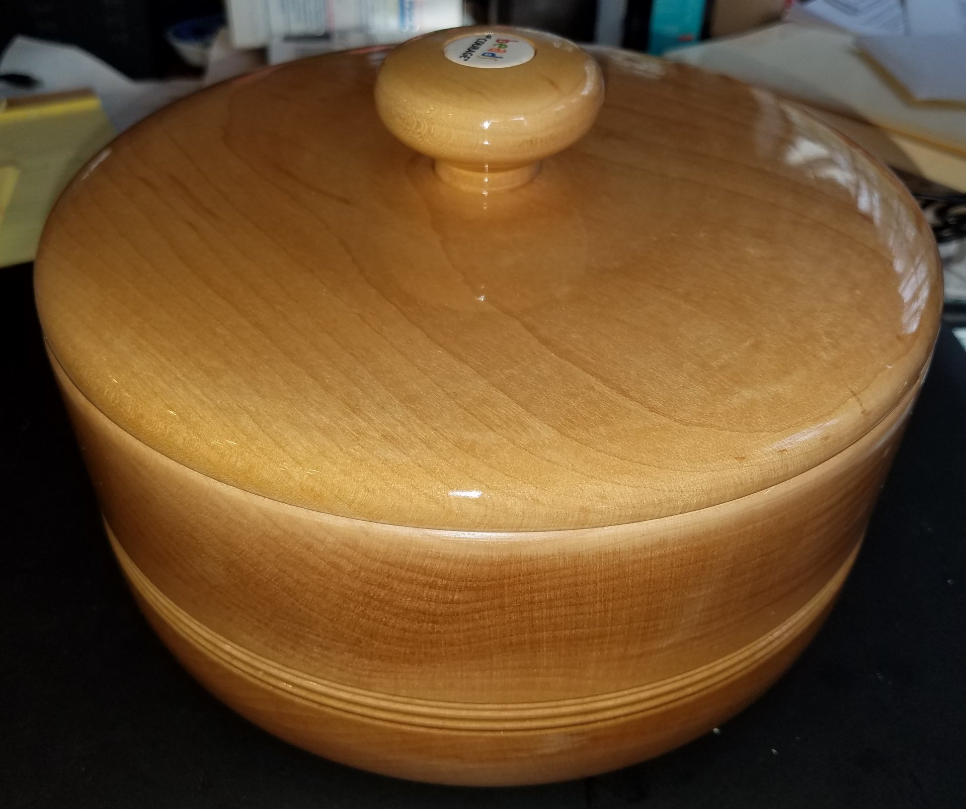 Maple Lidded Bowl