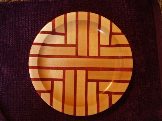 Maple & Purple Heart Plate