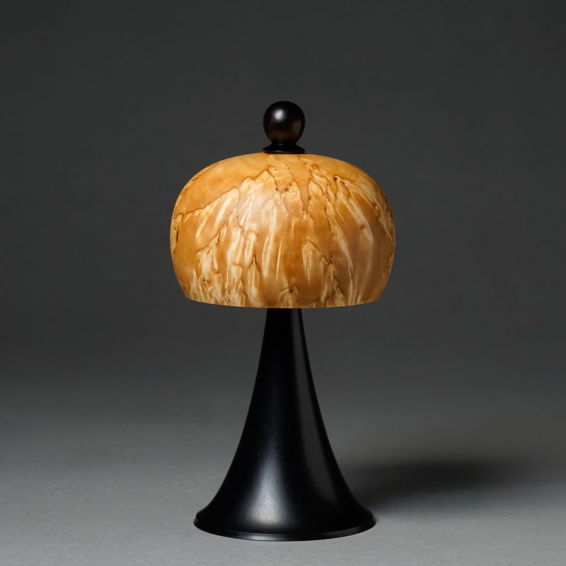 Masur Birch and African Blackwood Captured Spin Top