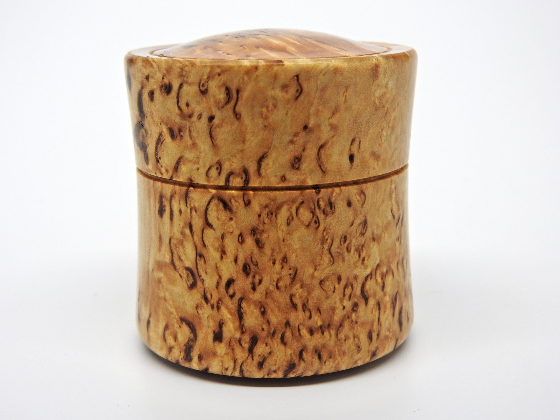 Masur Birch Round-Edge Lidded Box