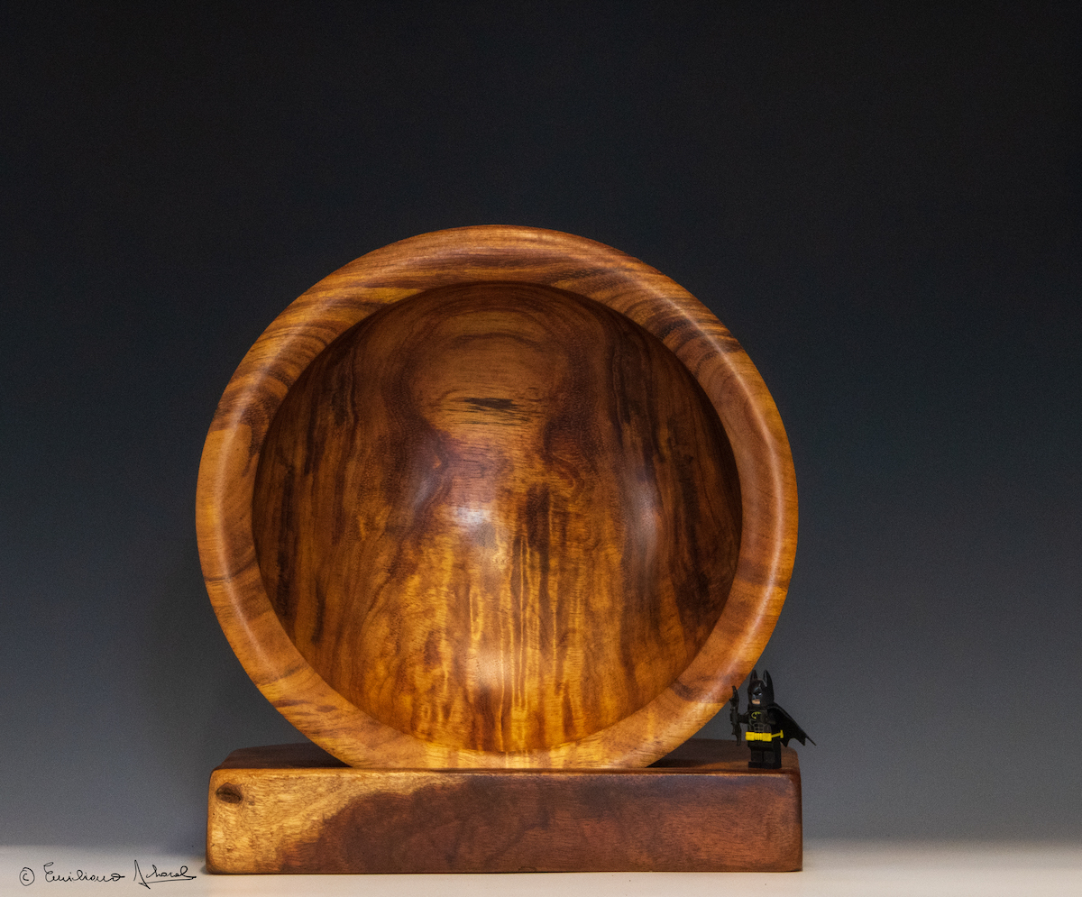 Maui Curly Koa Shallow Bowl