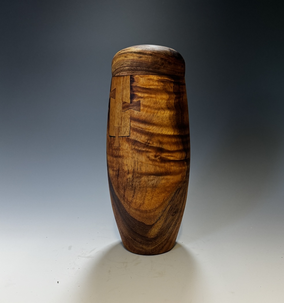 Maui Curly Koa Urn