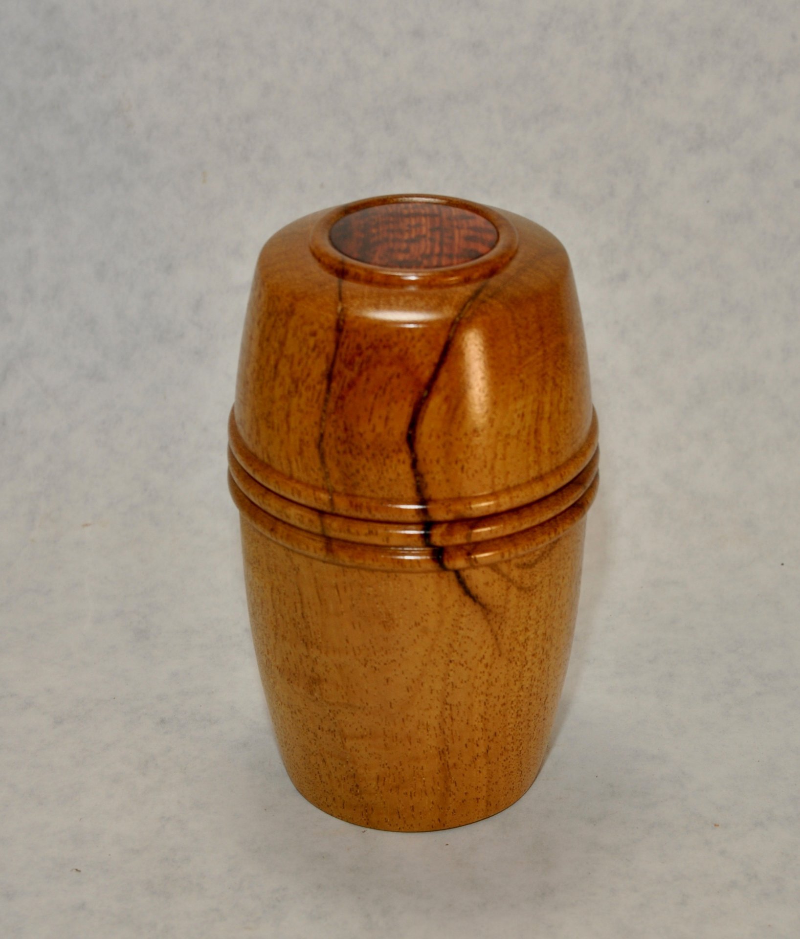 Maui Kiawe Box, with hand chased threads