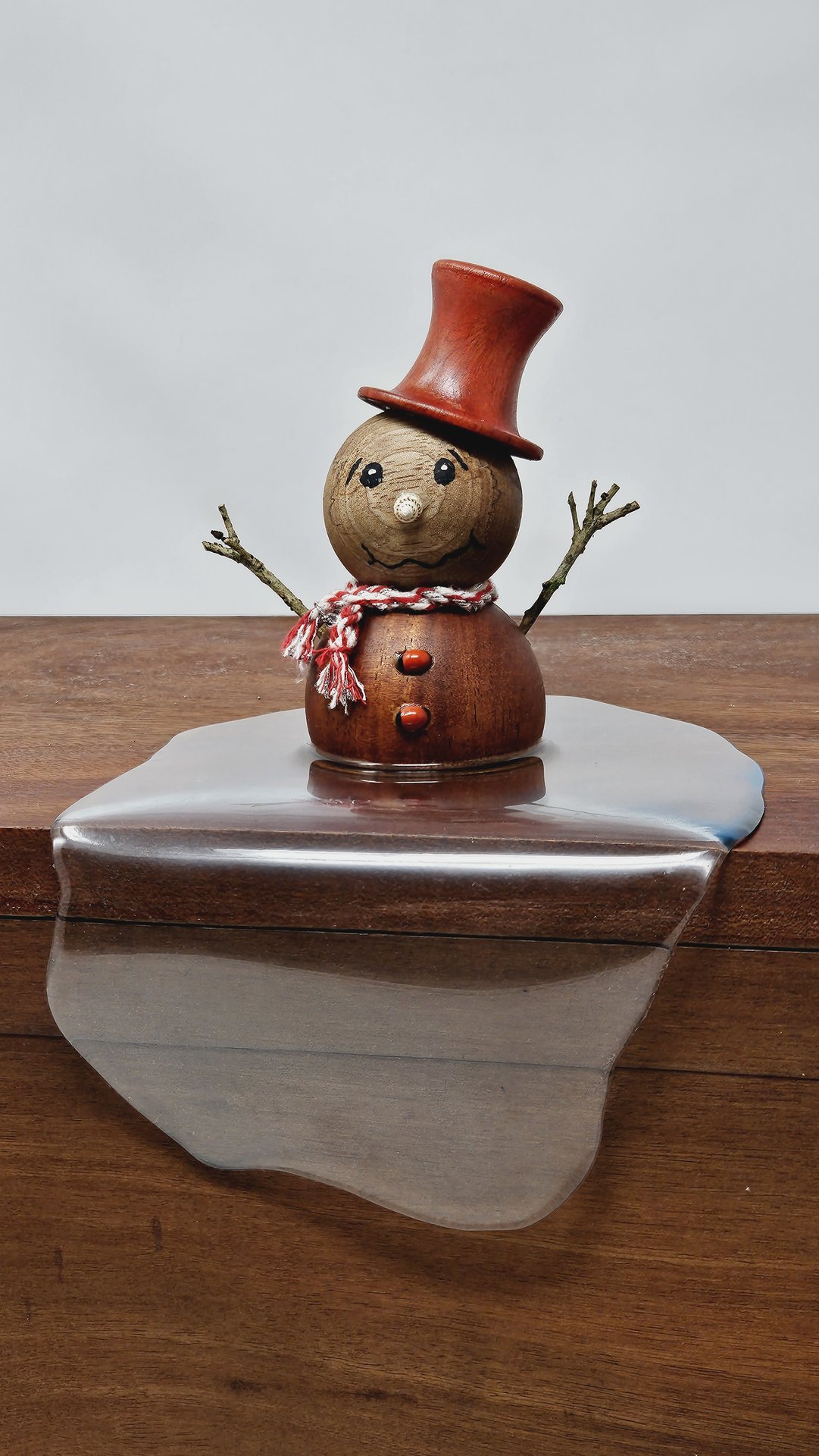 Melting Frosty on a Shelf