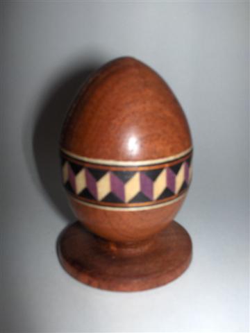 Mesquiste Egg with Inlay