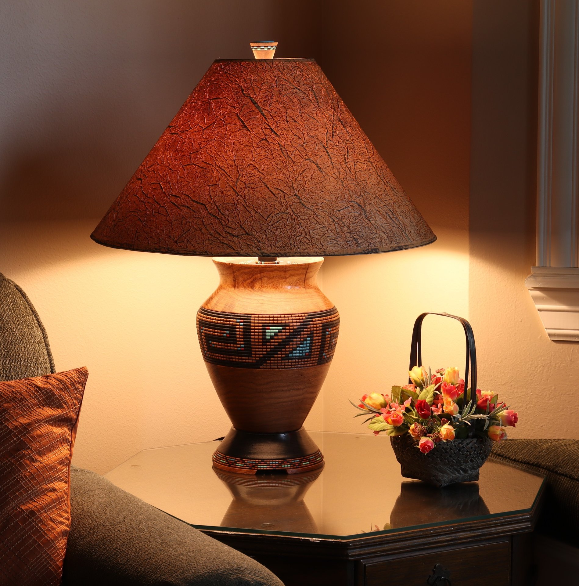 Mesquite Beaded Lamp