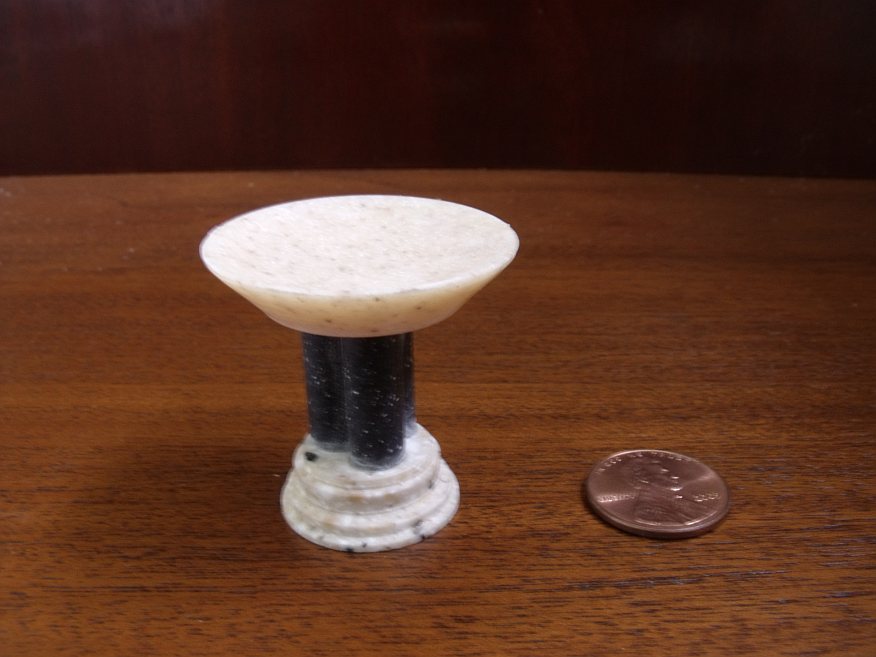 micro bird bath made from corian