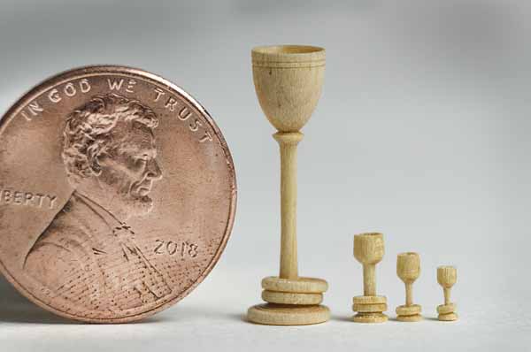 mini captured ring goblets