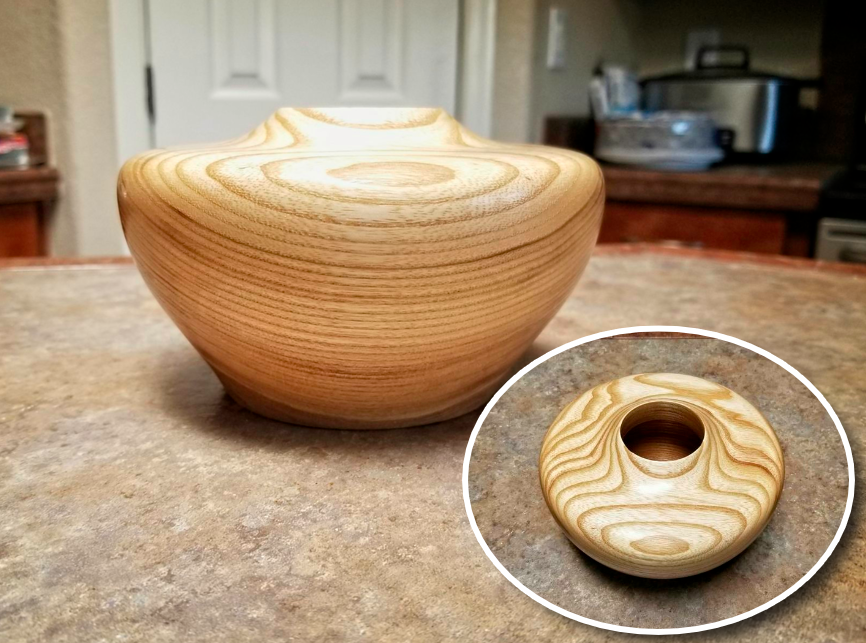 My First Hollow Form - 6x4 Ash