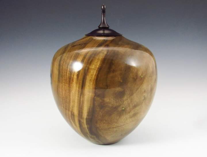 Myrtle and African Blackwood urn