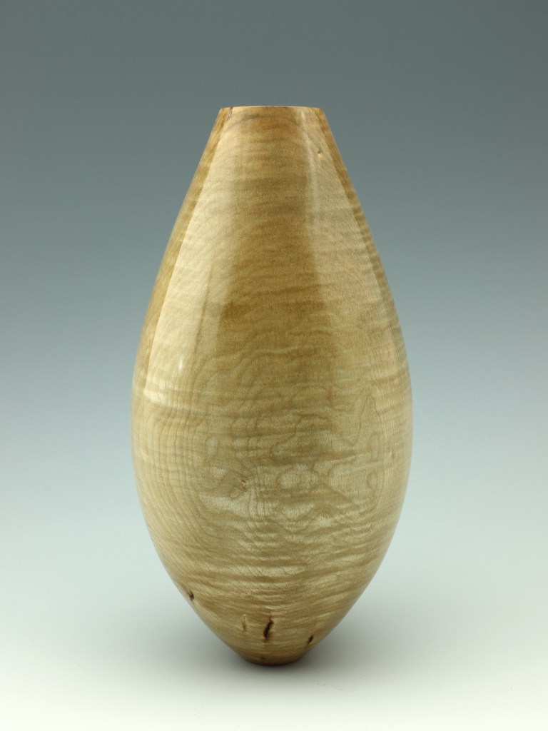 Natural Curly Maple Vase