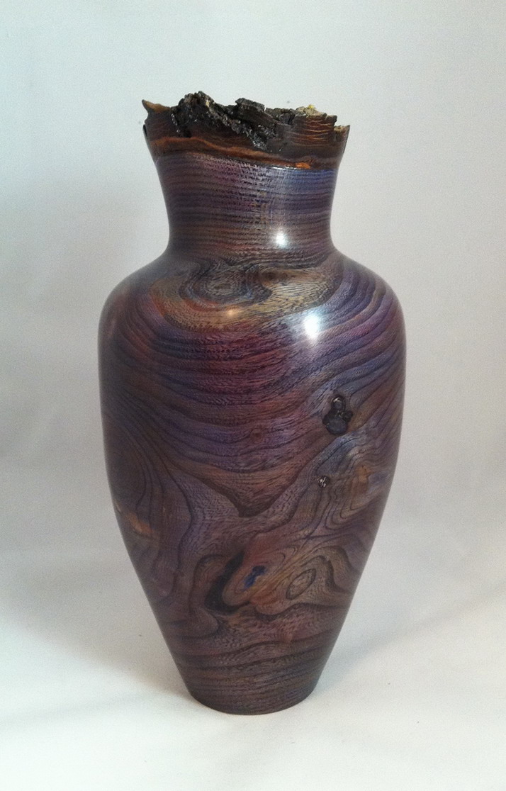 Natural Edge American Elm Vase