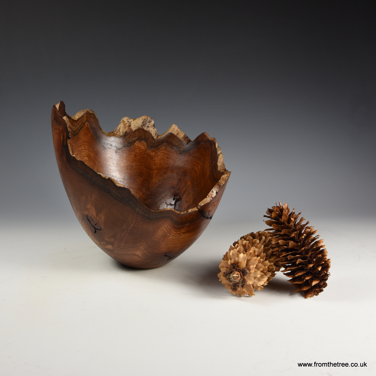 Natural edge burr elm bowl.