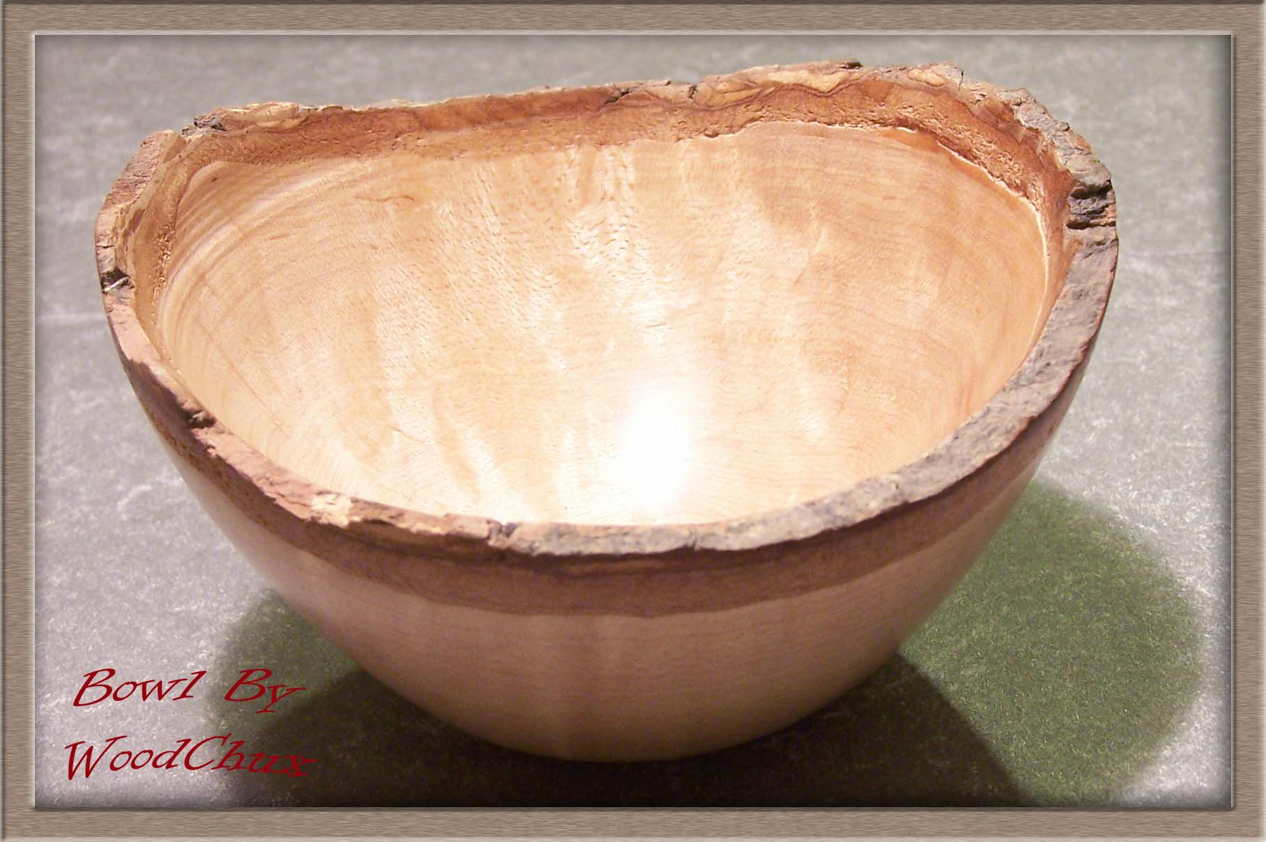 Natural Edge Maple Bowl