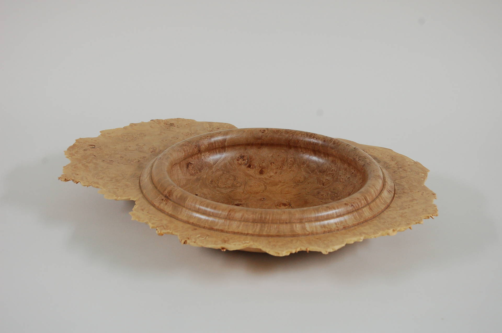 Natural Edge Maple Burl Bowl