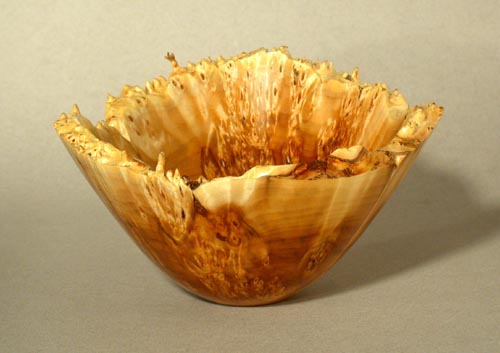 Natural Edge Willow Burl Bowl