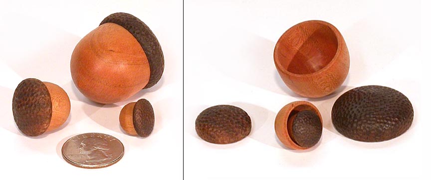 Nested Acorn boxes