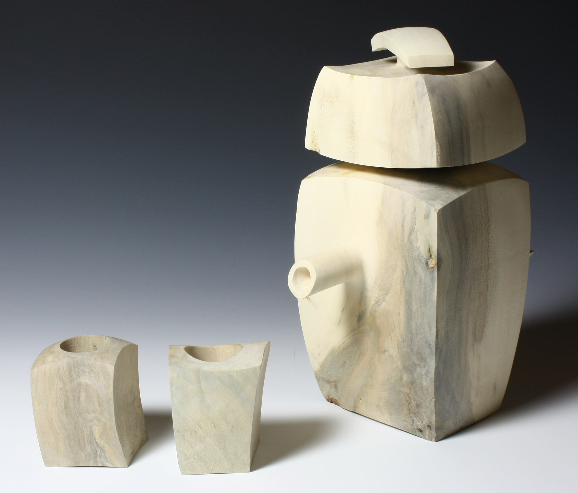 New Multi Axis Tea Pot with Cups