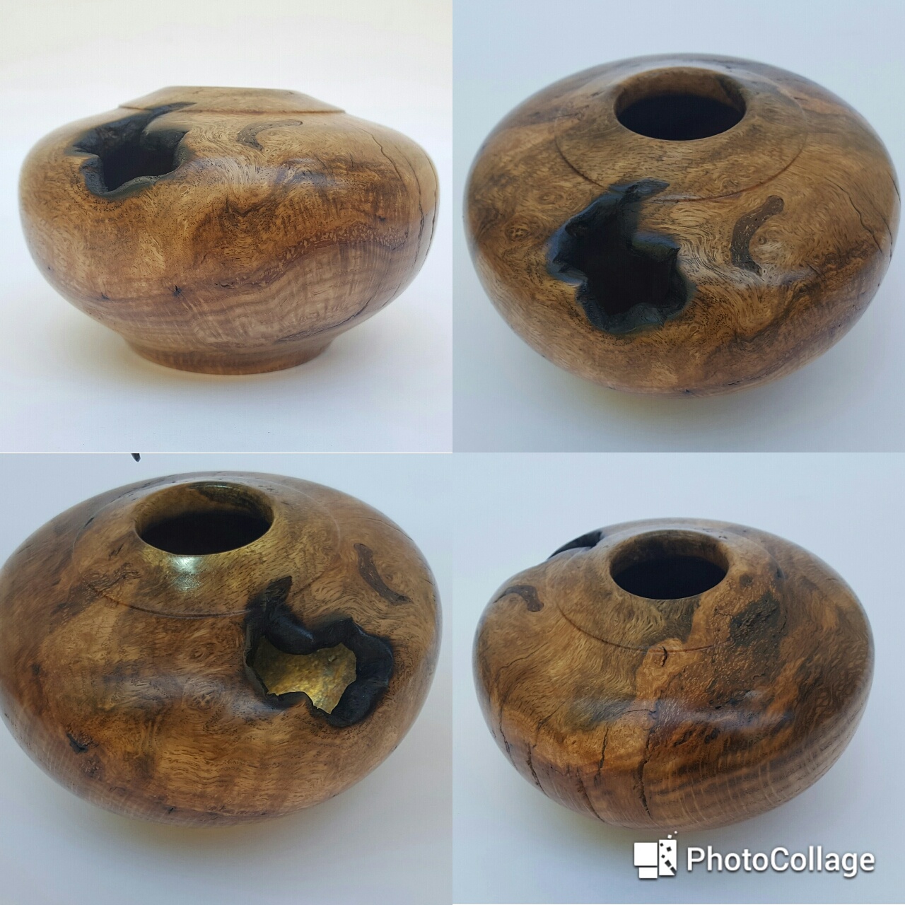 Oak Burl Hollow Form