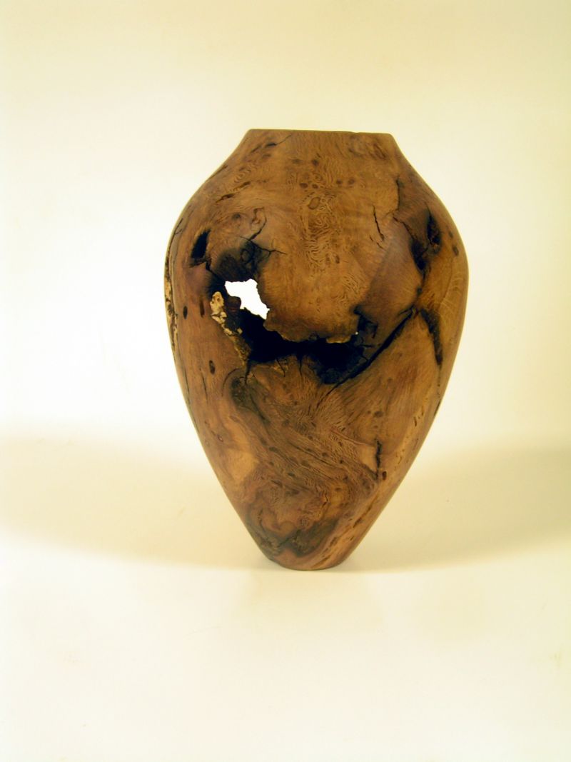 Oak Burl Hollow Form