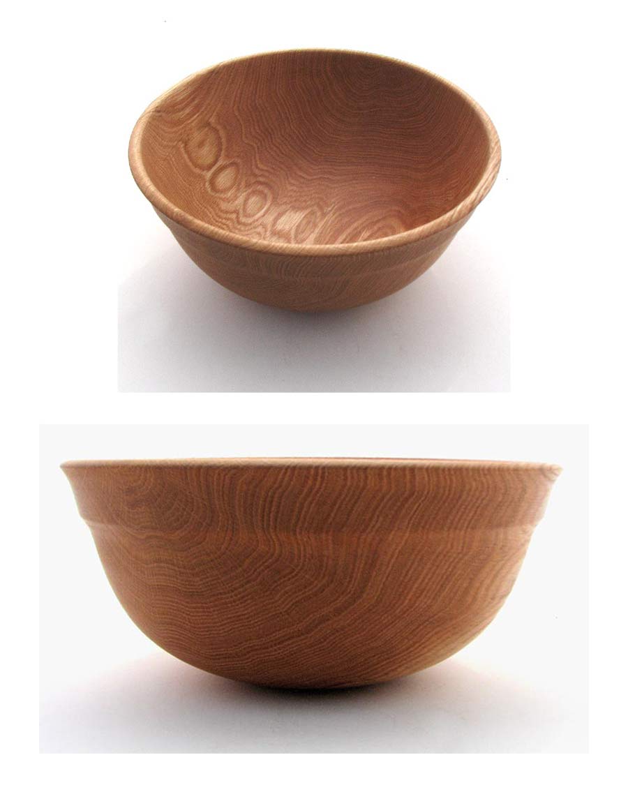 Oak Popcorn Bowl