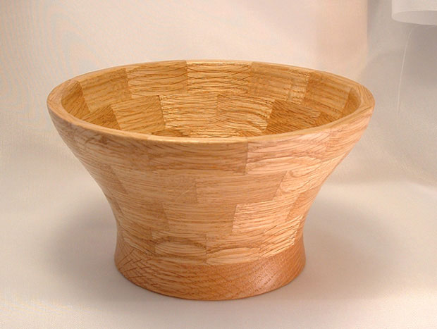 Oak segmented bowl
