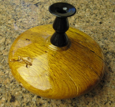 Oak with finial.