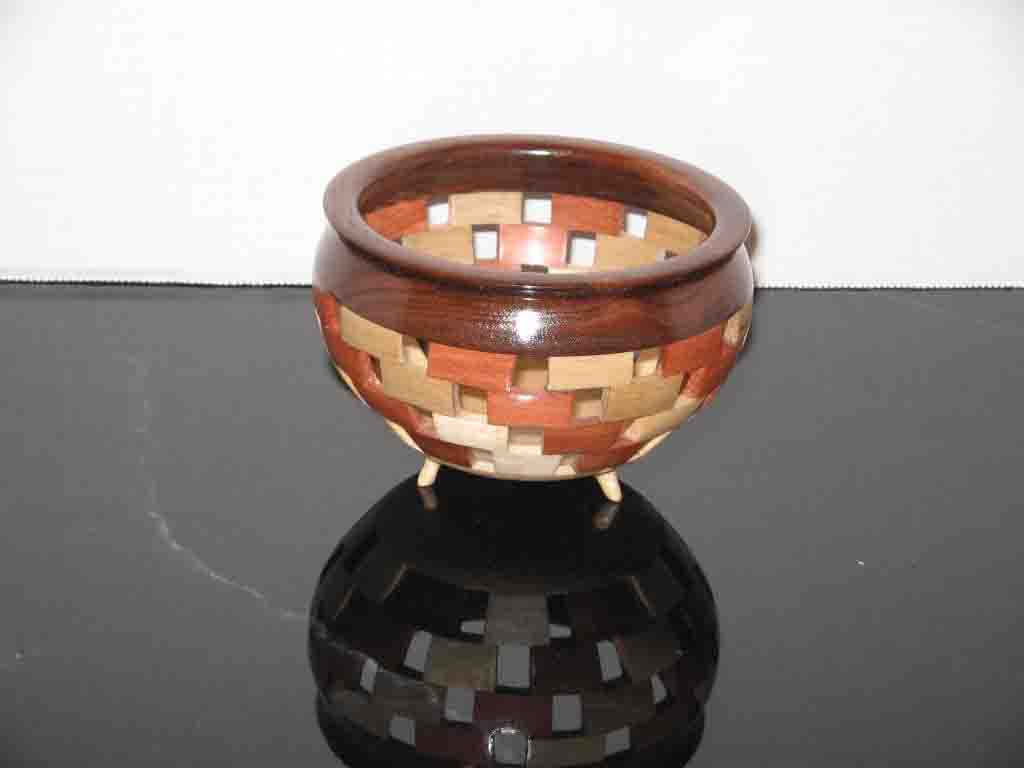 Open segmented footed bowl,  AAW Forum contest entry