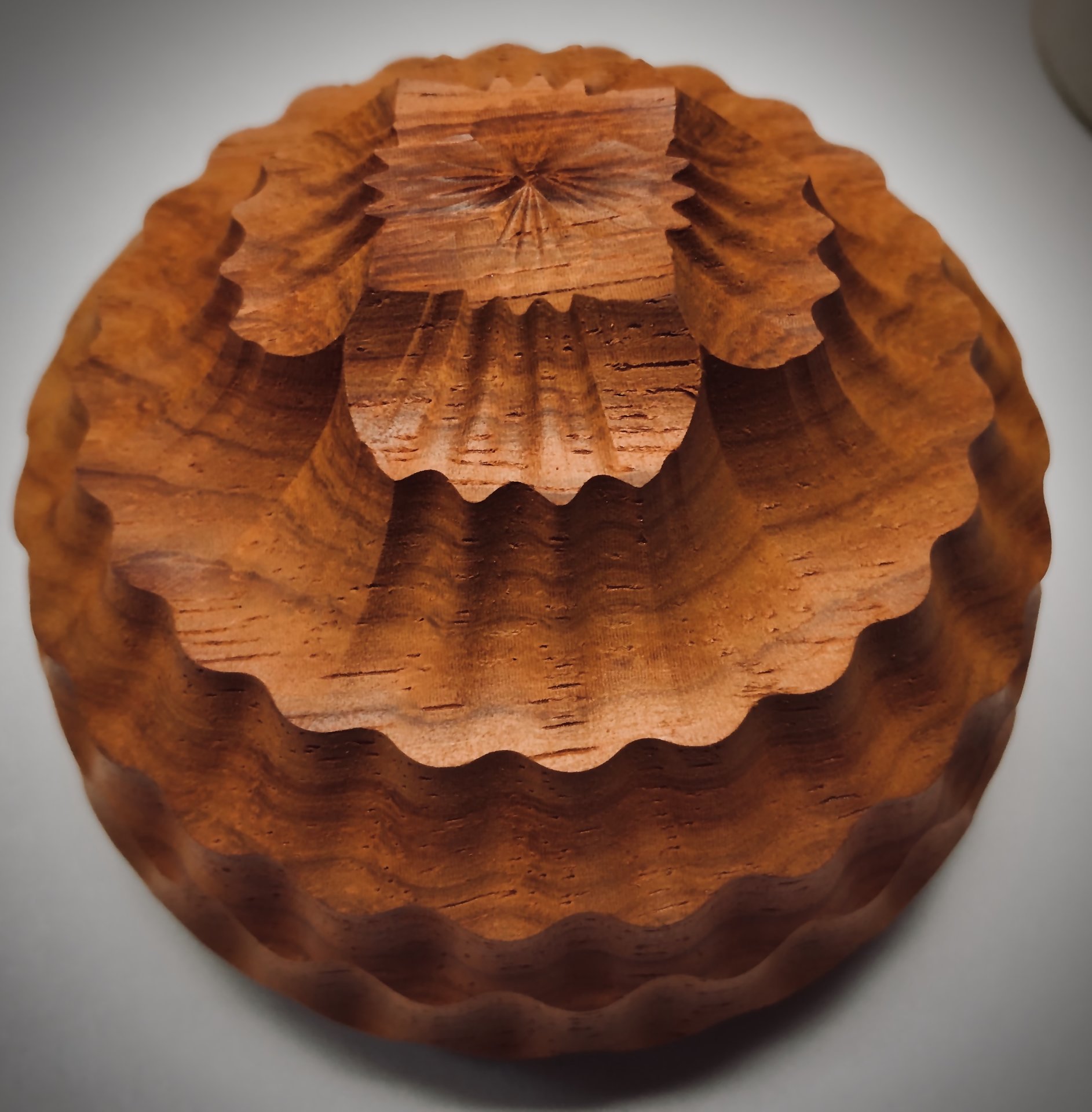 Ornamental & Segmented Turned Piece - Lid