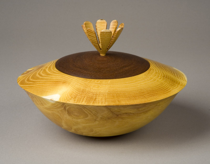 Osage Orange lidded Bowl.