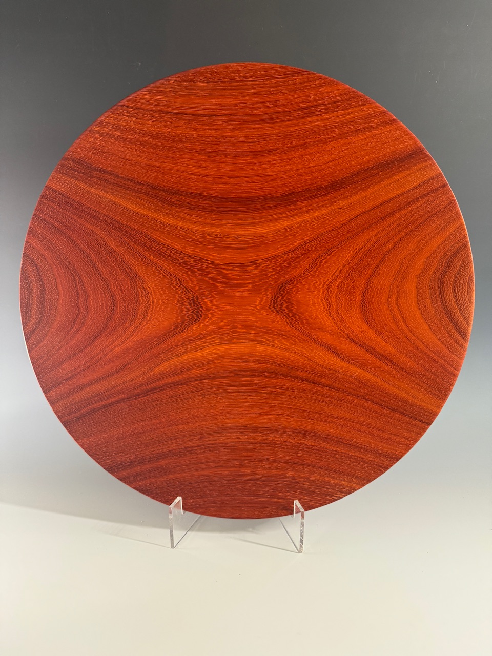 Padauk wedding platter - front