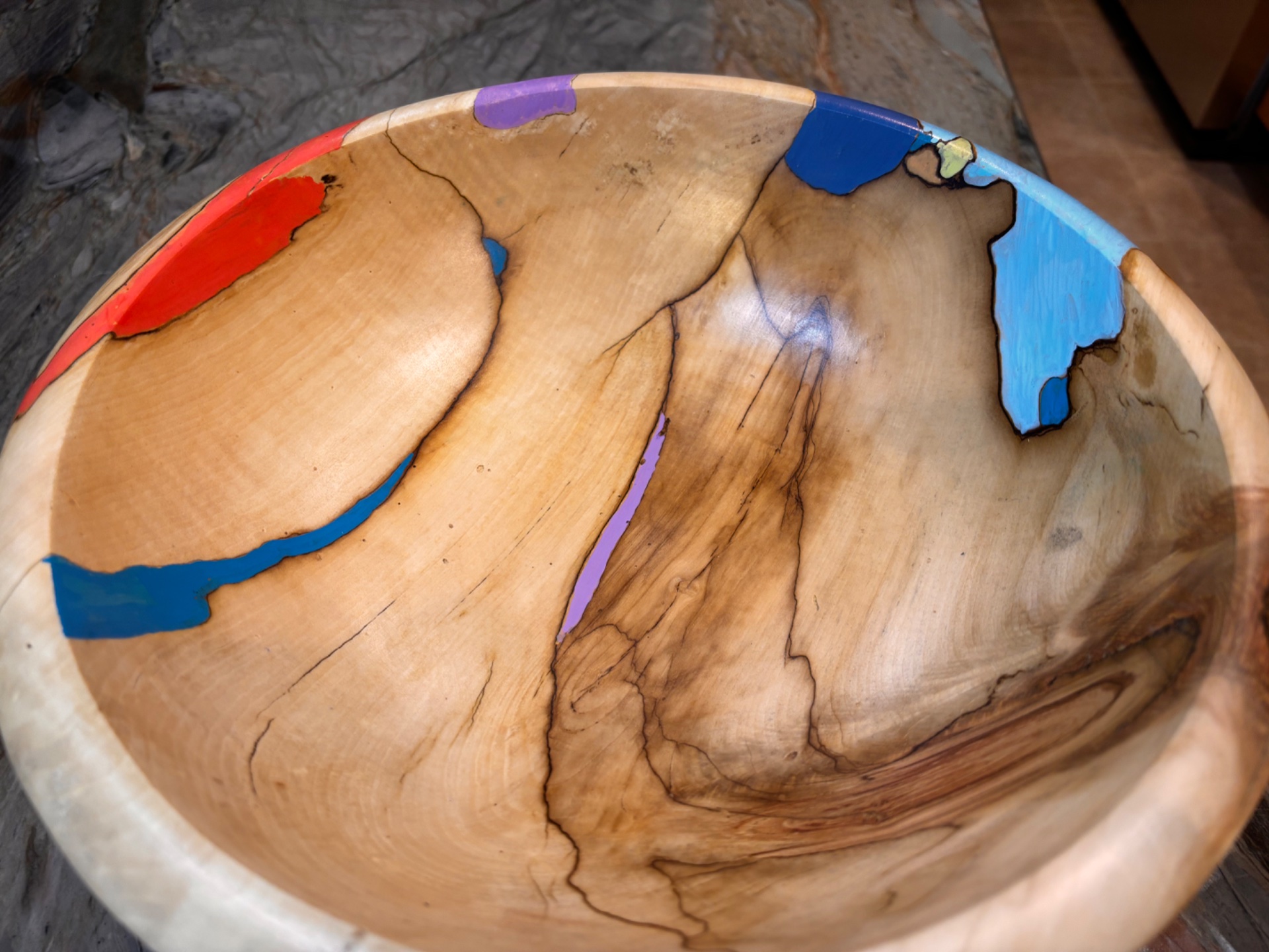 Painted, Spalted Aspen.