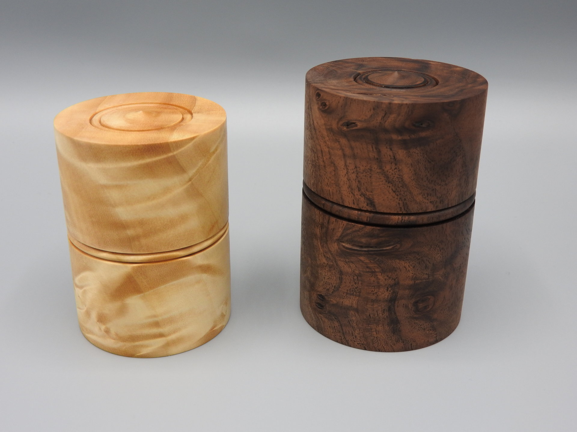Pair of Figured Boxes