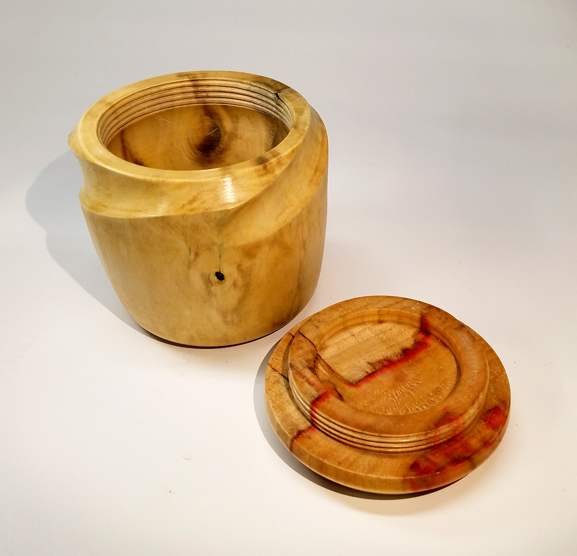 Pear Jar with Threaded Lid
