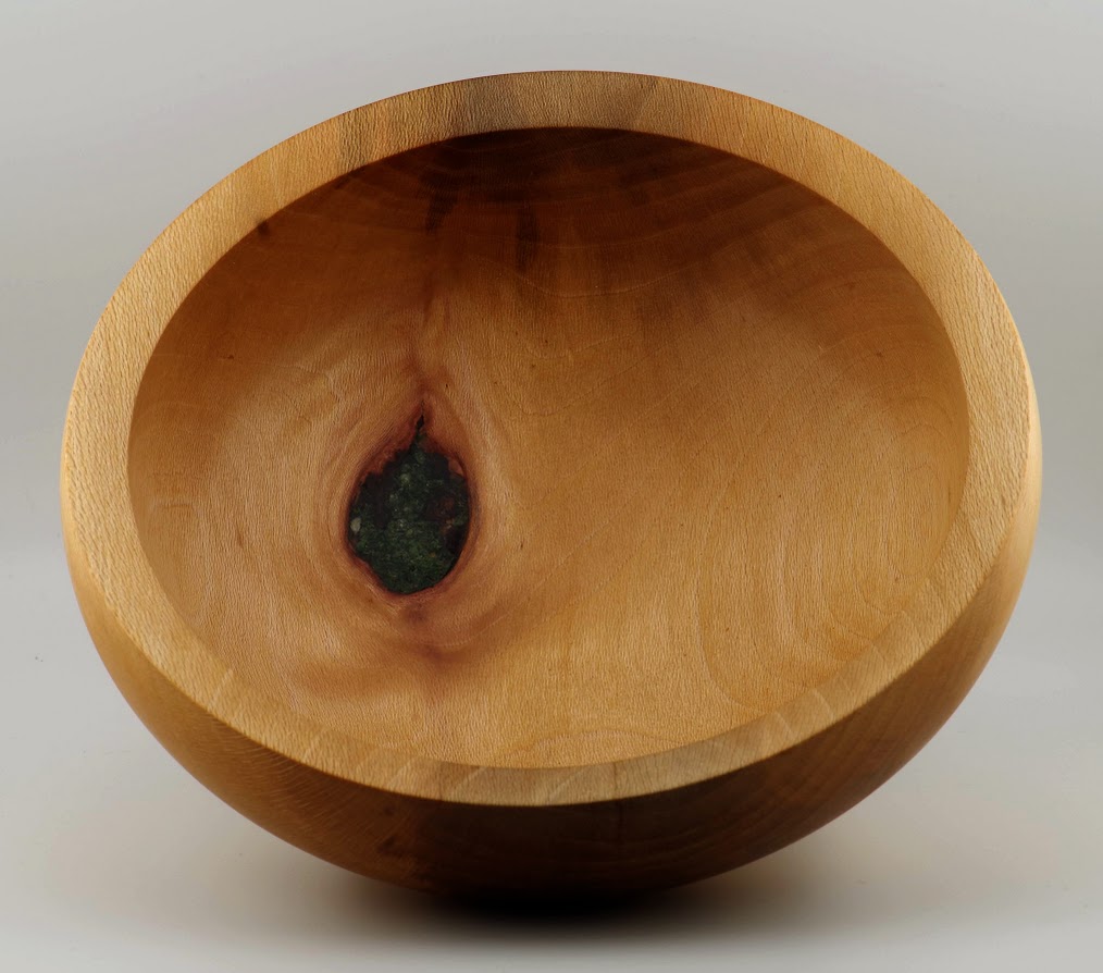 Pecan Calabash with Diopside Inlay