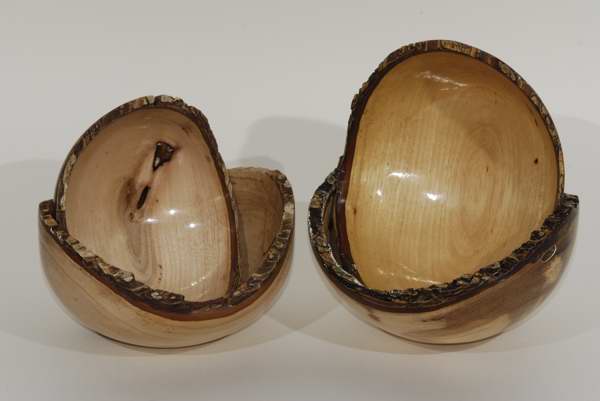 Pecan Natural Edge Bowls