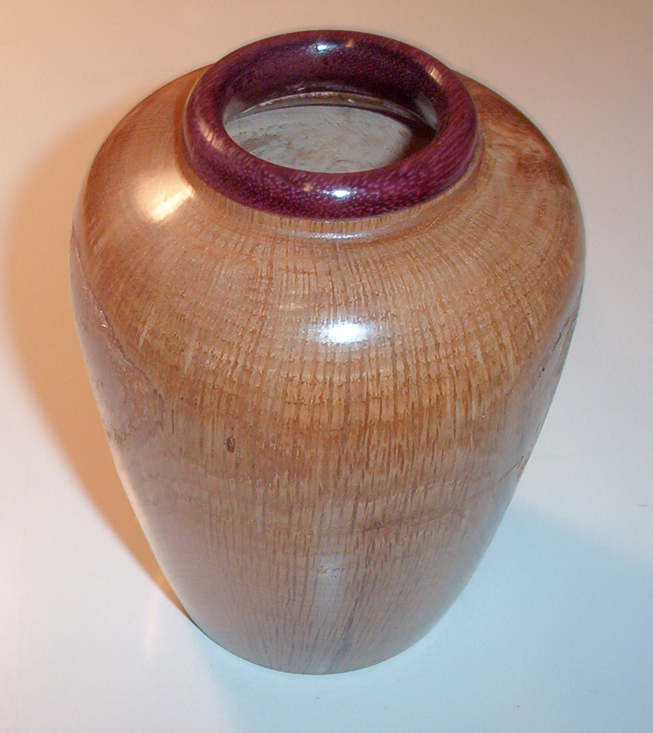 Pecan - Purpleheart Closed Vessel