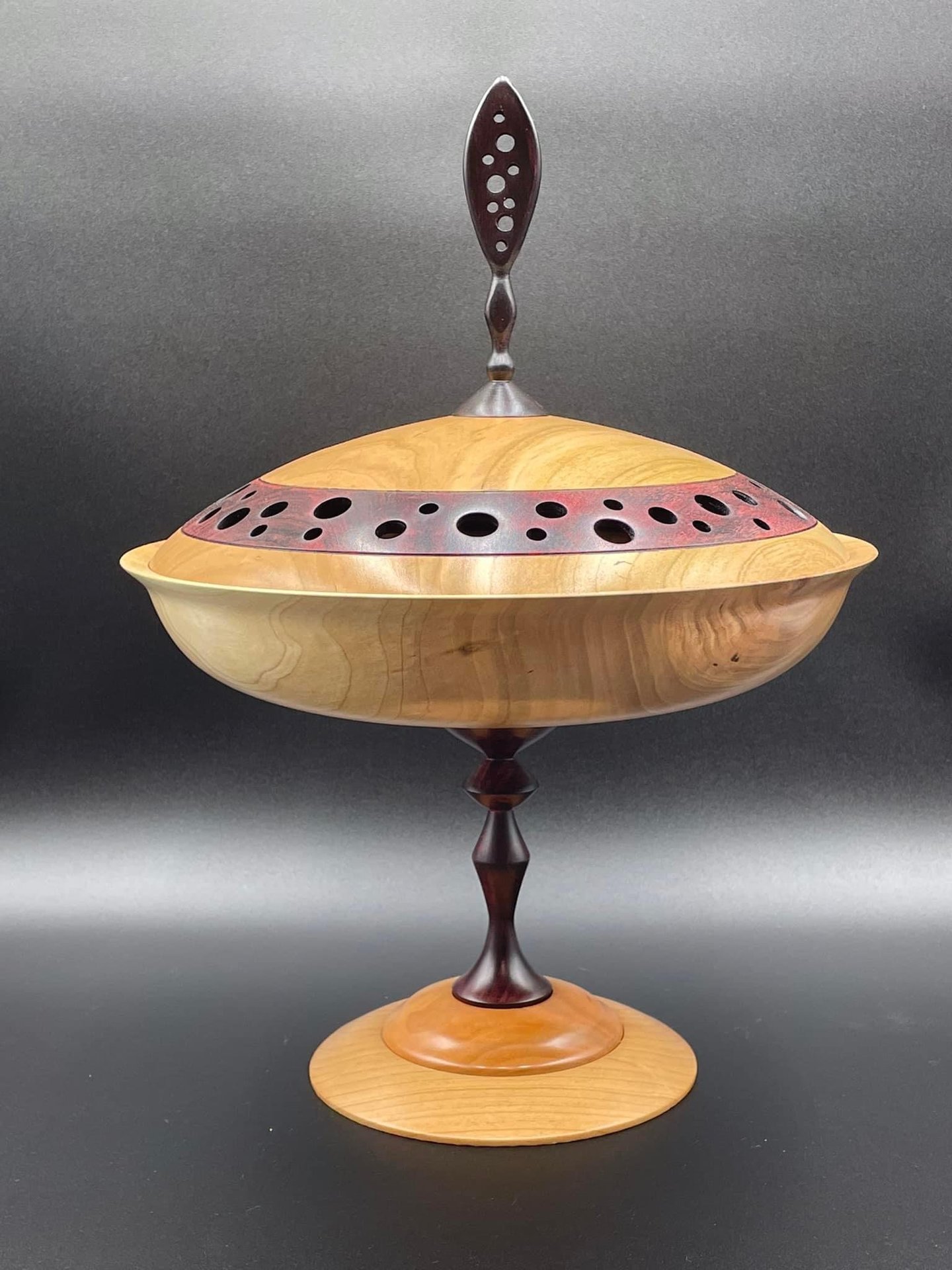 Pedestal Lidded Bowl