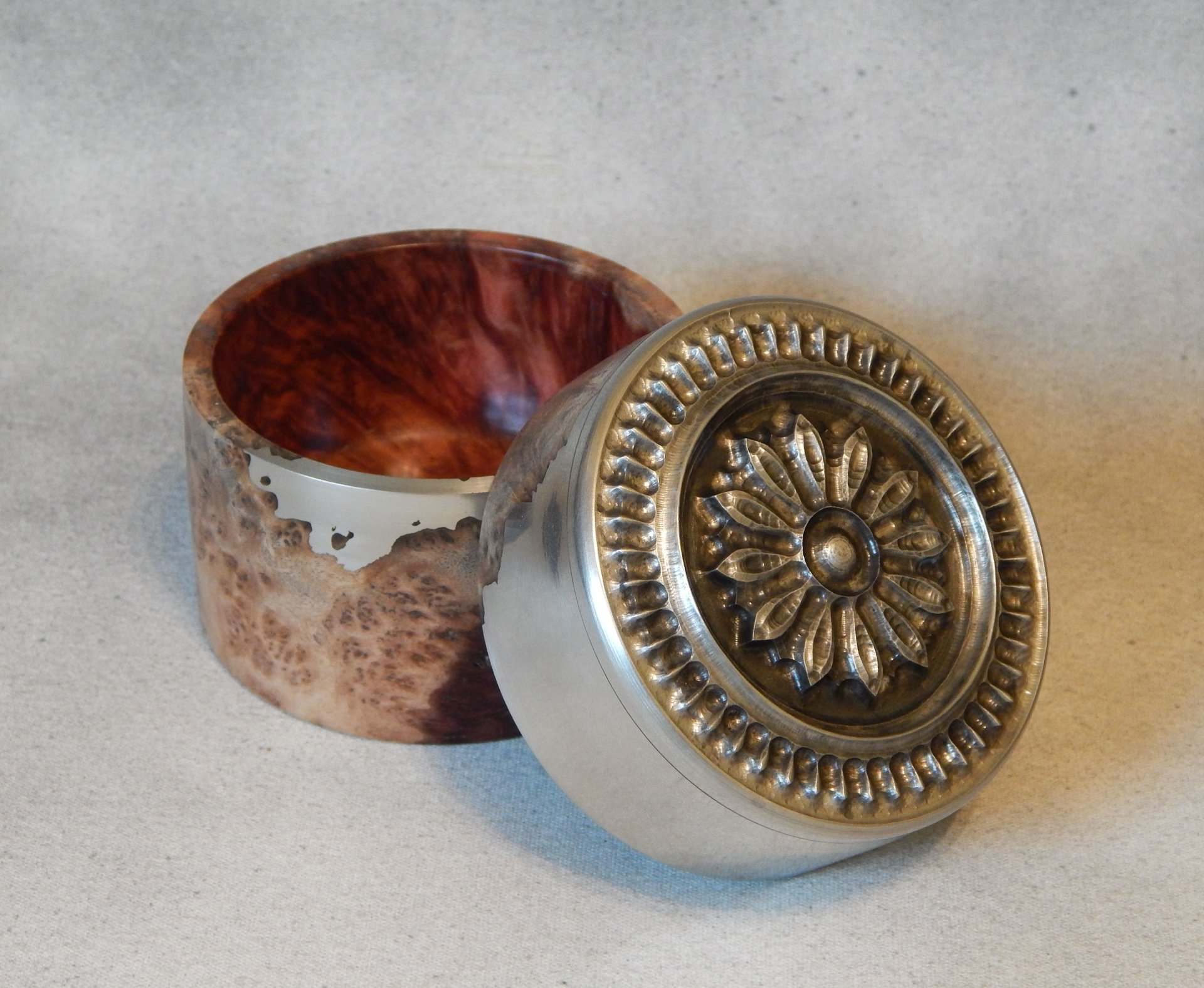 Pewter & Malee Burl