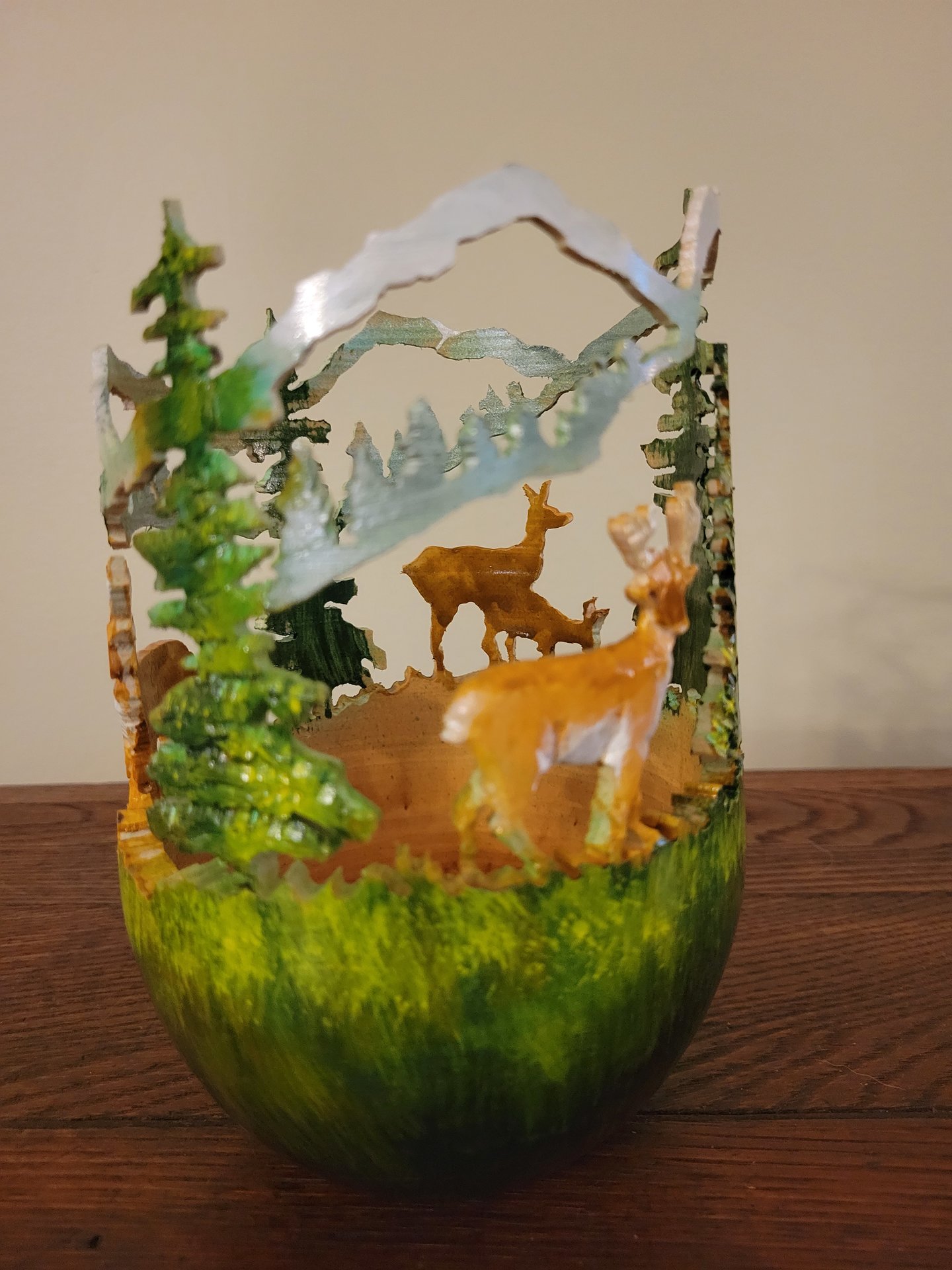 Pierced nature vase