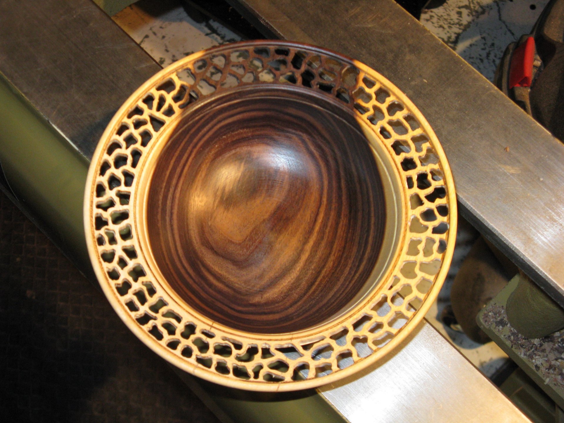 Pierced Texas Ebony bowl