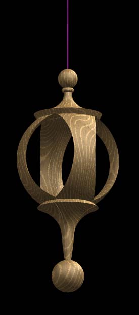 Pixelwood ornament