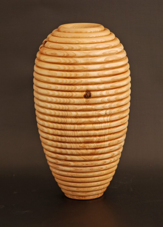 Plain Beaded Ash Vase 5238