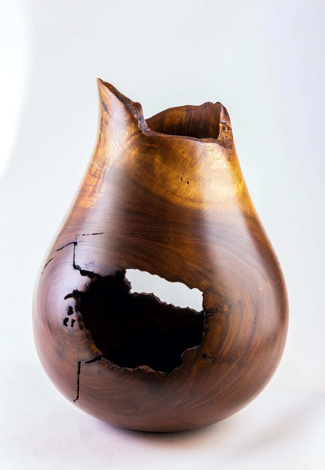 Pre-Hollowed Walnut Burl Vase