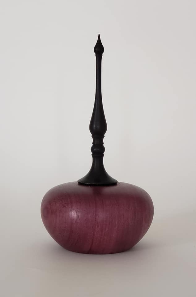 Purple Heart And Ebony Container